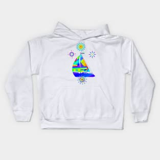 Sailing Boat Kids Hoodie